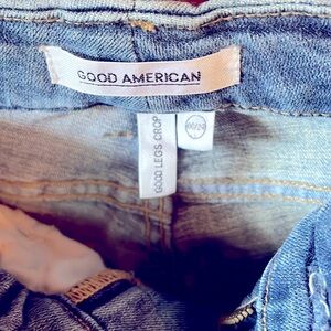 Good American  distressed jeans